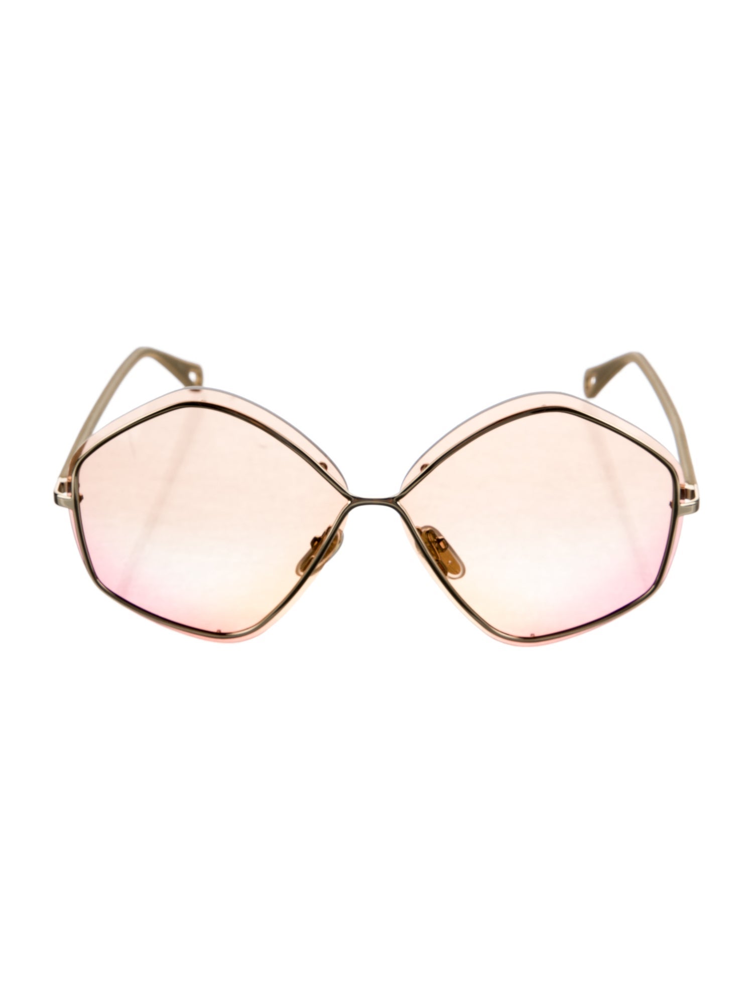 Chloé Oversize Mirrored Sunglasses