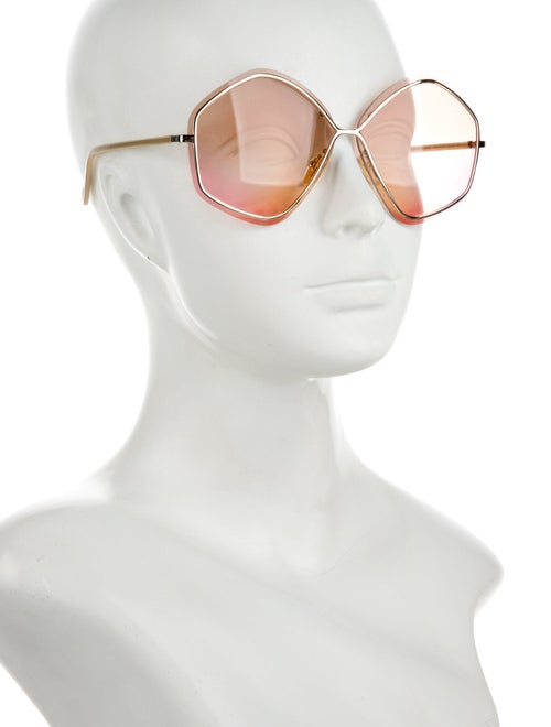 Chloé Oversize Mirrored Sunglasses