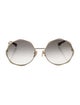 Chloé Round Gradient Sunglasses