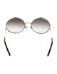 Chloé Round Gradient Sunglasses