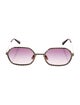 Chloé Square Gradient Sunglasses