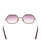 Chloé Square Gradient Sunglasses