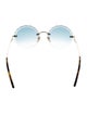 Chloé Round Gradient Sunglasses