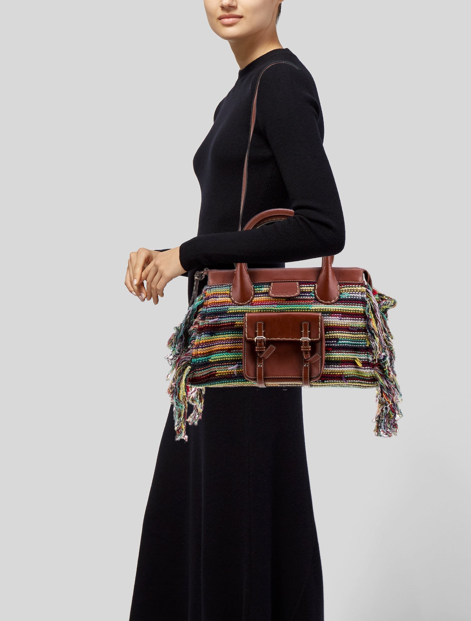 Chloé Wool Shoulder Bag