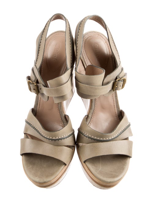 Chloé Leather Slingback Sandals