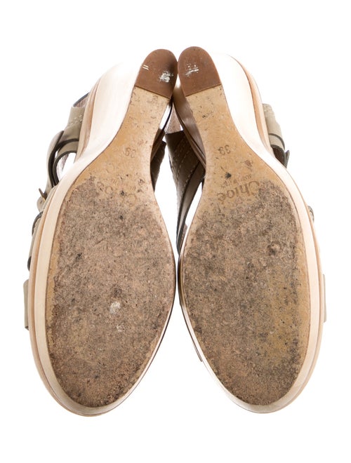 Chloé Leather Slingback Sandals