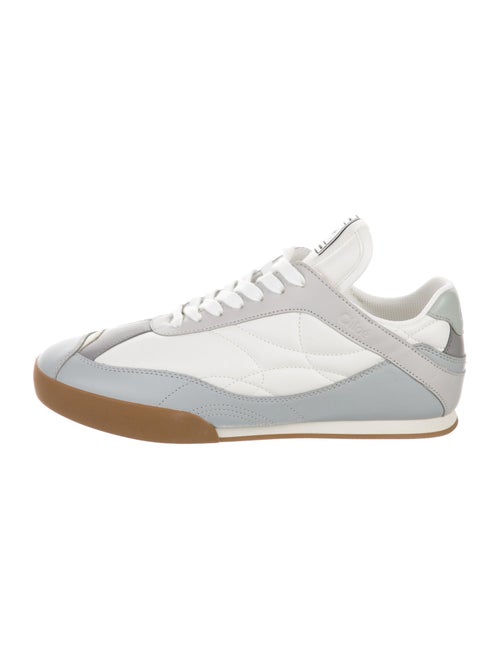 Chloé Leather Scalloped Accent Sneakers
