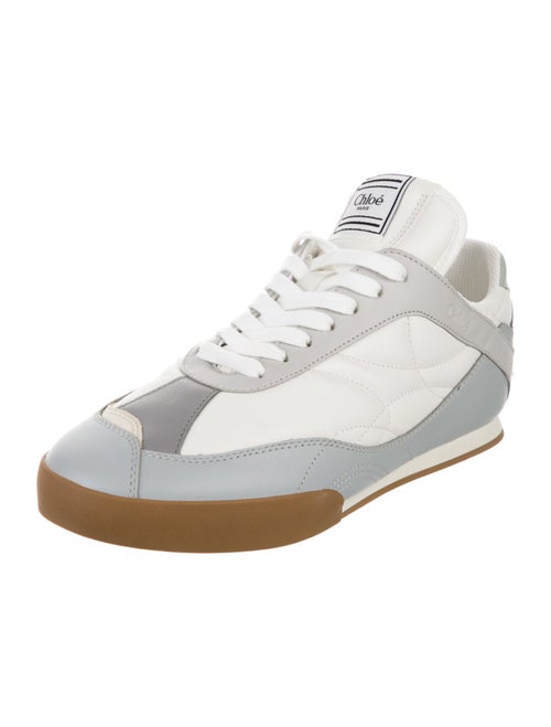 Chloé Leather Scalloped Accent Sneakers