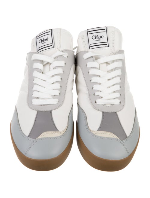 Chloé Leather Scalloped Accent Sneakers