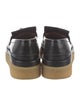 Chloé Leather Tassel Accents Loafers