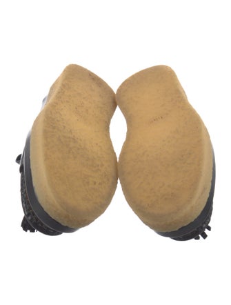 Chloé Leather Tassel Accents Loafers