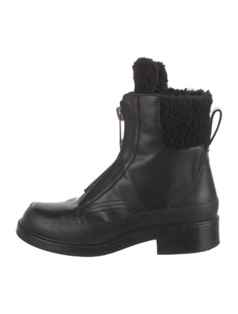 Chloé Leather Combat Boots