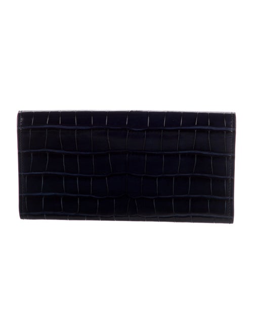 Chloé Embossed Leather Animal Print Continental Wallet