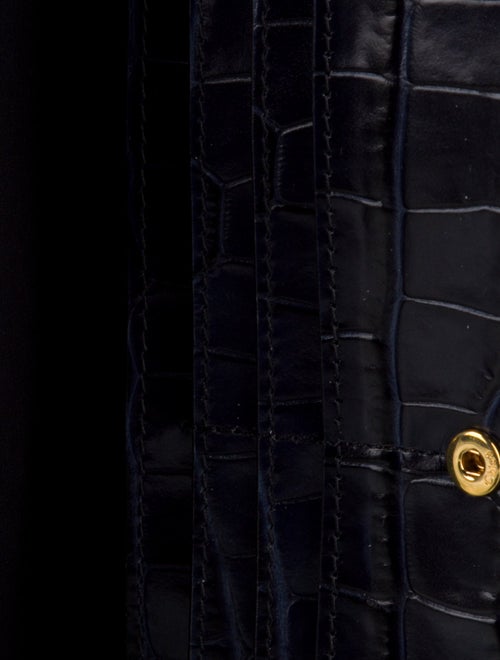 Chloé Embossed Leather Animal Print Continental Wallet