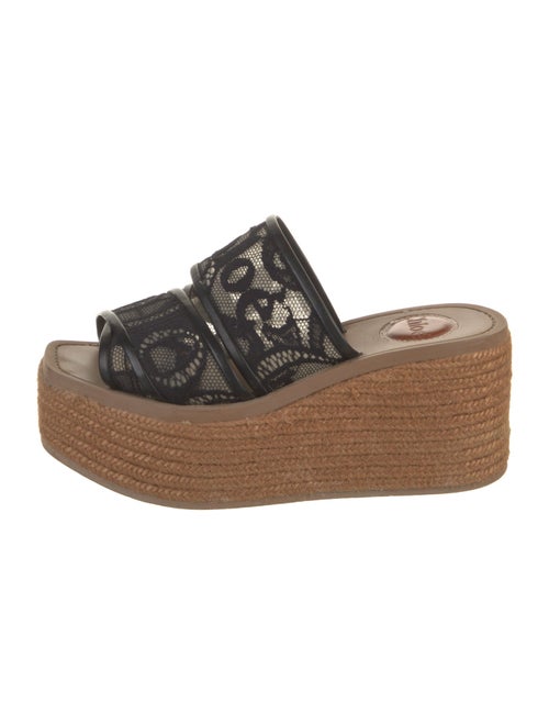 Chloé Lace Lace Pattern Slides