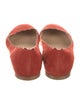 Chloé Suede Scalloped Accent Ballet Flats