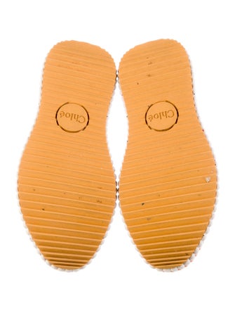 Chloé Patterned Whipstitch Trim Sneakers