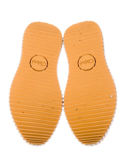 Chloé Patterned Whipstitch Trim Sneakers