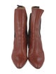 Chloé Leather Grosgrain Trim Chelsea Boots