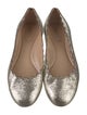 Chloé Leather Glitter Accents Ballet Flats