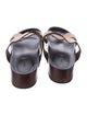 Chloé Leather Scalloped Accent Slides