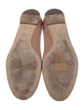 Chloé Leather Scalloped Accent Ballet Flats