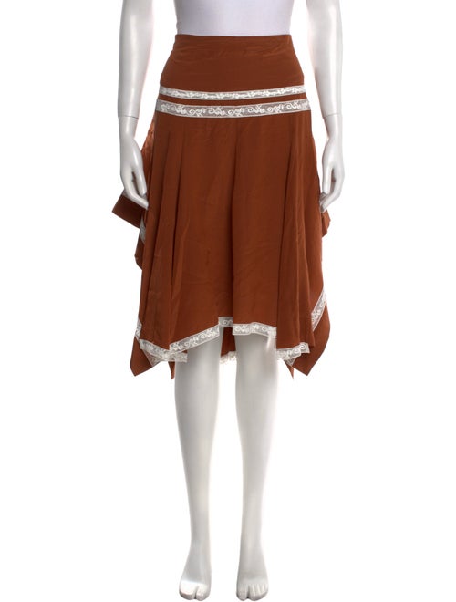 Chloé Silk Midi Length Skirt