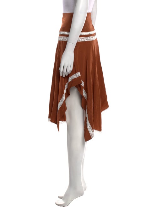 Chloé Silk Midi Length Skirt