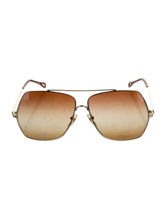 Chloé Aviator Gradient Sunglasses