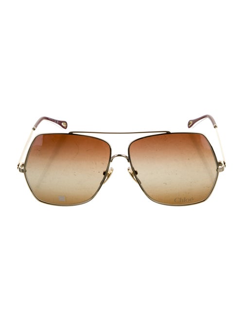 Chloé Aviator Gradient Sunglasses
