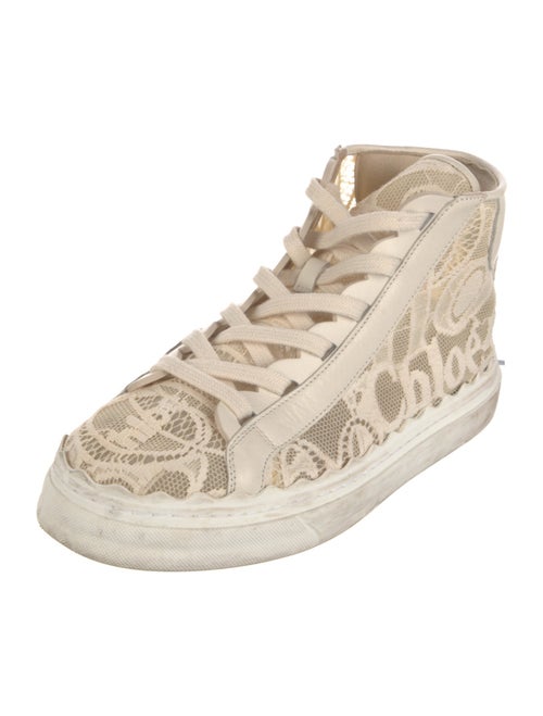 Chloé Mesh Lace Pattern Sneakers
