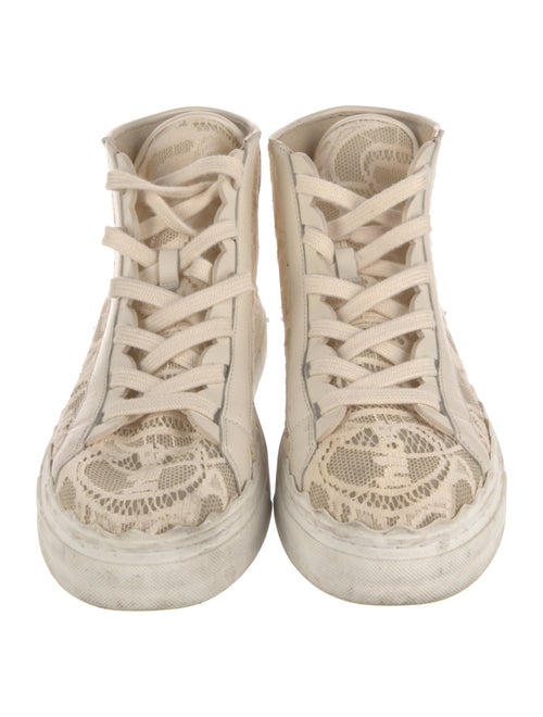 Chloé Mesh Lace Pattern Sneakers
