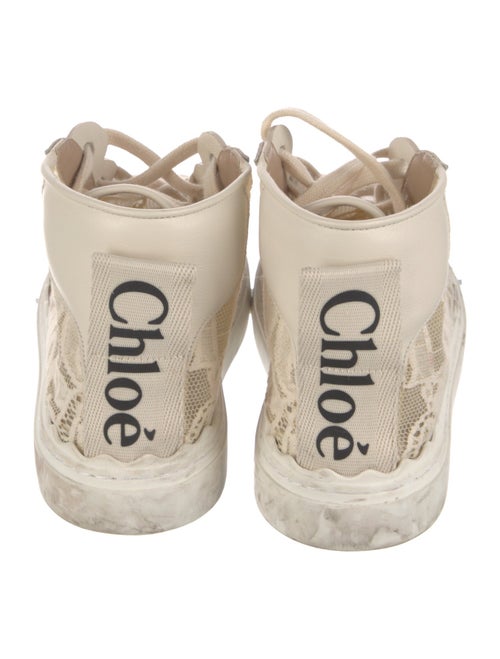 Chloé Mesh Lace Pattern Sneakers