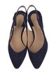 Chloé Suede Scalloped Accent Slingback Pumps