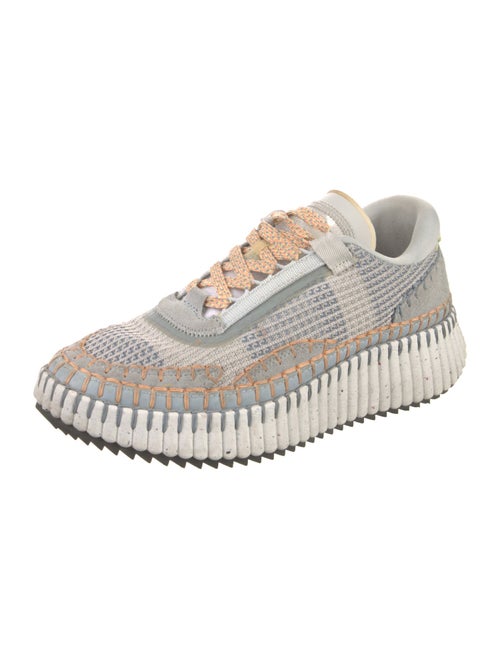 Chloé Colorblock Pattern Whipstitch Trim Sneakers