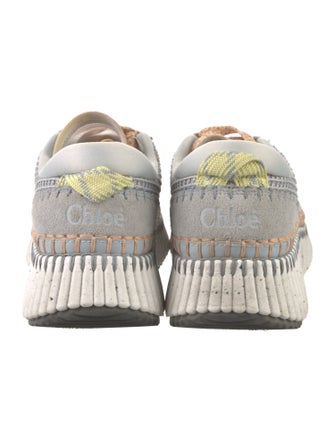 Chloé Colorblock Pattern Whipstitch Trim Sneakers