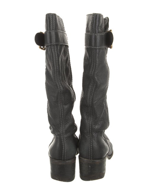 Chloé Leather Studded Accents Riding Boots