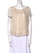Chloé Silk Scoop Neck Blouse