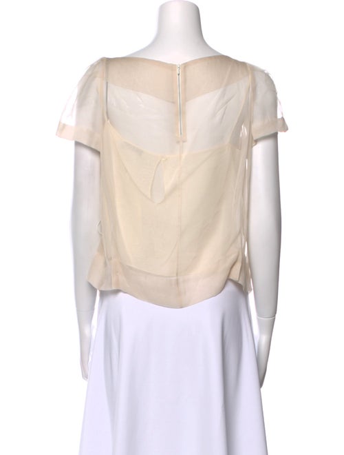 Chloé Silk Scoop Neck Blouse