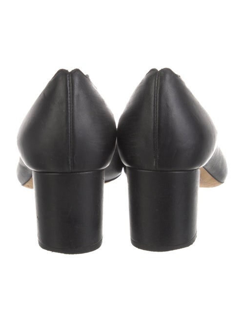 Chloé Leather Scalloped Accent Pumps