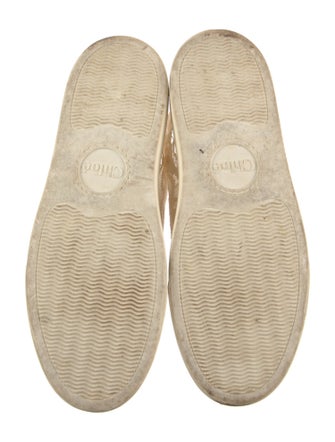 Chloé Lace Pattern Lace Trim Embellishment Sneakers