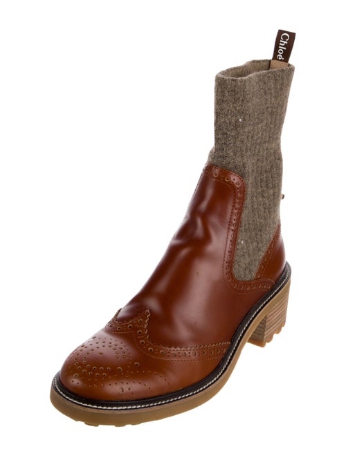Chloé Leather Sock Boots