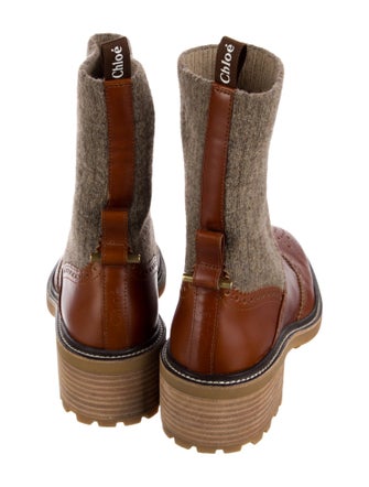 Chloé Leather Sock Boots