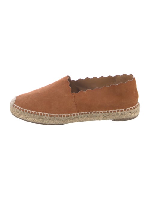 Chloé Suede Scalloped Accent Espadrilles