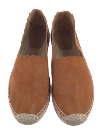 Chloé Suede Scalloped Accent Espadrilles