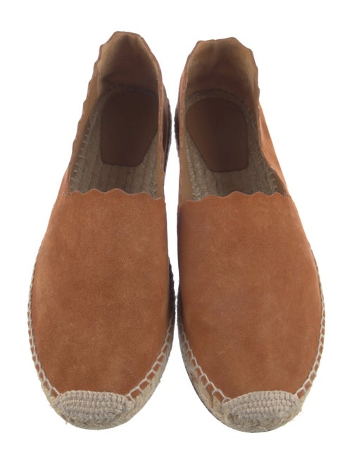 Chloé Suede Scalloped Accent Espadrilles