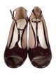 Chloé Patent Leather T-Strap Pumps