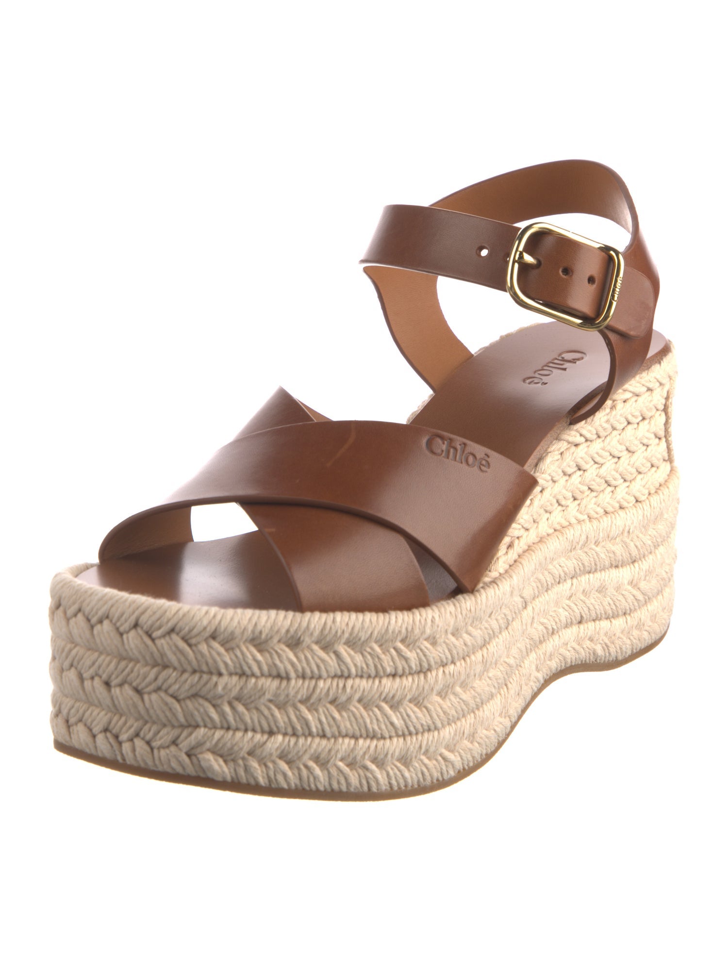 Chloé Leather Espadrilles