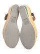 Chloé Leather Raw-Edge Trim Espadrilles