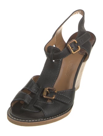 Chloé Leather Slingback Sandals